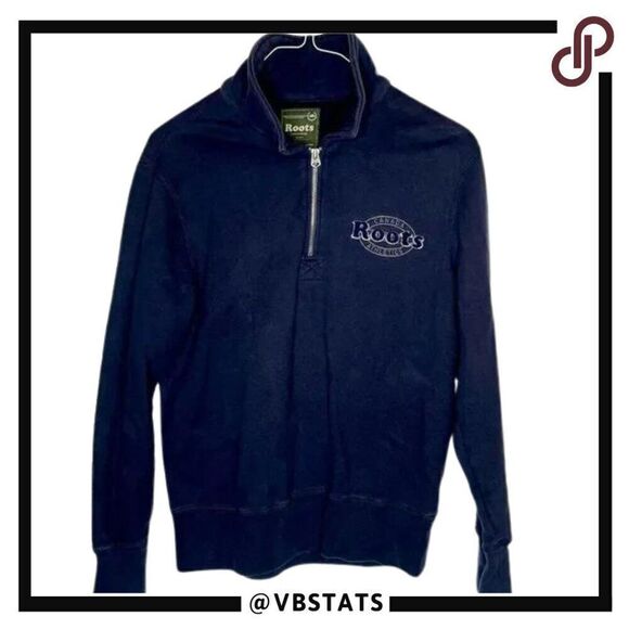 Roots Midnight 1/4 Zip Top Activewear in Size XS - Picture 1 of 5